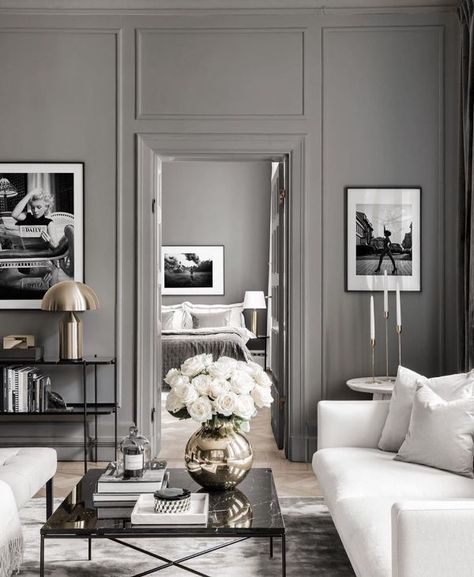 Don't repaint your gray interior until you read this post. Let's find out if gray interiors are really going out of style. #homedecor #decor #homedecorating #decoratingonabudget #grayinterior #greyinterior #graywalls Gray Interiors, Gallery Wall Inspiration, Stunning Interior Design, Poster Store, Gray Interior, Living Room Decor Modern, Living Room Pictures, Inspiration Wall, A Living Room