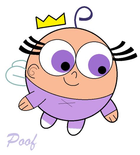 Poof is the adorable baby fairy of fairy godparents, Cosmo and Wanda, on THE FAIRLY ODDPARENTS. All he can say is "Poof". Cosmo And Wanda Drawing, Fairy Easy Drawing, Poof Fairly Odd Parents, 90s Cartoon Paintings, Cosmo Und Wanda, Fairy Oddparents, Easy Cartoon Characters, Fairy Godparents, Fairy Cartoon