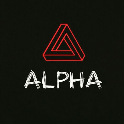 ALPHA Alpha Logo Design, Dp Profile, Fallen Angel Art, Alpha Logo, Team Alpha, Gold Wallpaper Phone, Alpha Designs, Gen Alpha, Academy Logo