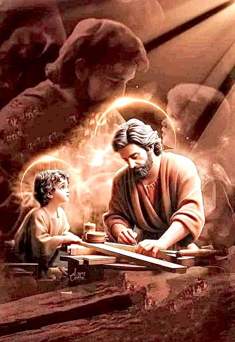 St Joseph Images, Holly Pictures, St Joseph Catholic, Catholic Memes, Sao Jose, Religious Pictures, Jesus And Mary Pictures, Jesus Photo, Bible History