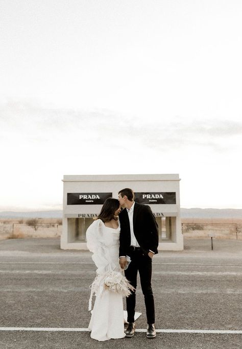 Prada Marfa Photoshoot, Marfa Photoshoot, Texas Elopement, Marfa Wedding, Engament Photos, Prada Marfa, Intimate Wedding Reception, Chattanooga Wedding, Dallas Wedding Venues