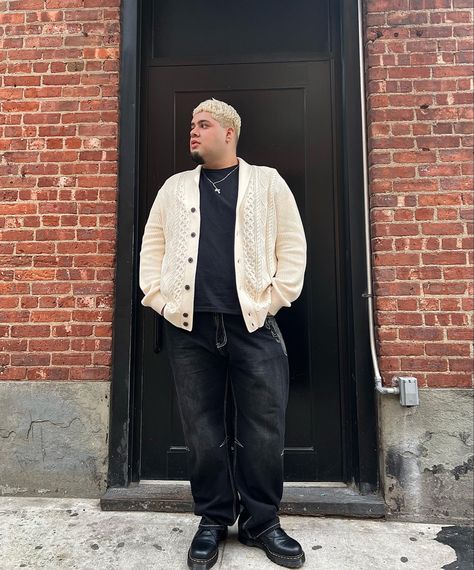 Plus Size Guys Fashion, Cal Outfits, Fat Guy Outfits, Chubby Guy Outfits, Fat Men Style, Alternative Outfits Men, Mens Streetwear Aesthetic, David Aesthetic, Plus Size Men Outfits