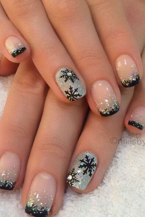 Nails Design Christmas, Nail Art Noel, Holiday Nails Winter, Nails Collection, New Years Eve Nails, Hard Gel Nails, Holiday Nails Christmas, Christmas Gel, January Nails