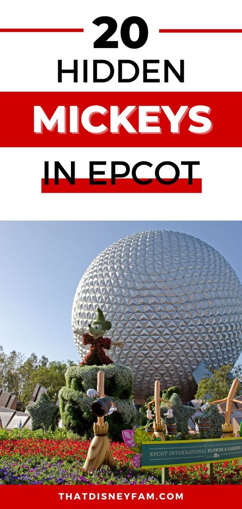 epcot Hidden Mickeys At Disney World, Epcot Planning, What To Wear To Disney, Disney World Tips, Hidden Mickeys, Disney World Food, World Trip, Disney World Outfits, Disney World Planning