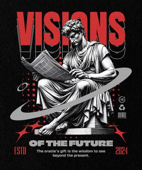 Streetwear Illustration, Futuristic Elements, Visions Of The Future, Typography Shirt Design, Trippy Cartoon, T Shirt Logo Design, Cute Blue Wallpaper, T Shirt Design Template, Shirt Logo Design