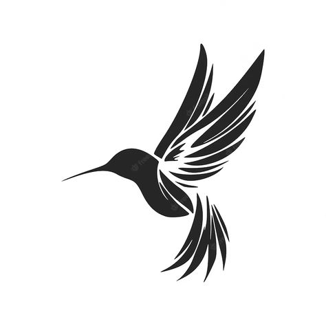 Premium Vector | Elegant black and white hummingbird logo perfect for any company looking for a stylish and professional look Black And White Hummingbird, Hummingbird Tattoo Black, Hummingbird Vector, Hummingbird Logo, Motif Drawing, White Hummingbird, Bird Black And White, Hummingbird Illustration, Mexican Art Tattoos