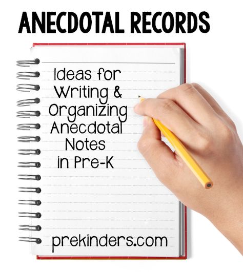 Ideas for taking Anecdotal Records (or Observational Notes) in Pre-K and Preschool. Find more assessment ideas. Organizing Making supplies easily accessible is important. I have a chair pocket at both small group tables and baskets in the room to store my anecdotal supplies. Sheets of labels can be attached to a clipboard, and the clipboard … Simple Poems For Kids, Prek Assessment, Preschool Portfolio, Anecdotal Records, Teaching Strategies Gold, Anecdotal Notes, Kindergarten Spring, Preschool Assessment, Simple Poems