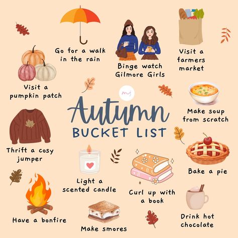 Autumn Bucket List Aesthetic, Fall Bucket List 2024, Emotionally Dependent, Fall Tv Shows, Autumn Bucket List, Watch Gilmore Girls, In My 20s, Bedroom Candles, 2024 Aesthetic