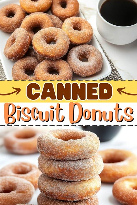 Canned biscuit donuts are the quick and easy breakfast treat you never knew you needed. Ready in a flash, they’re soft, sweet, and totally kid-approved. Homemade Biscuit Donuts Recipe, Cinnamon Rolls Canned Biscuits, Donuts Out Of Canned Biscuits, Quick And Easy Donut Recipe, Can Biscuits Ideas Breakfast Recipes, Canned Biscuit Donut Recipes, Canned Biscuit Recipes Desserts, Canned Biscuit Recipes Breakfast, Biscuit Donuts Recipe