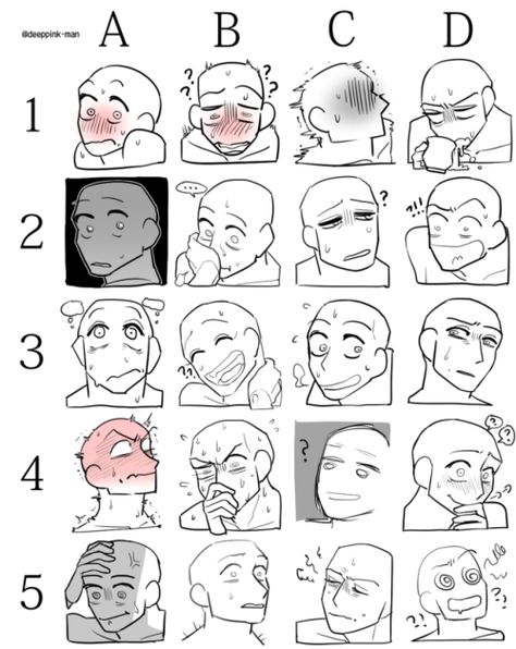 somewhere over the rainbow Facial Expressions Drawing, Drawing Face Expressions, Drawing Faces, Drawing Prompt, Drawing Expressions, Cartoon Faces, Anime Drawing, Art Prompts, Anime Drawings Tutorials