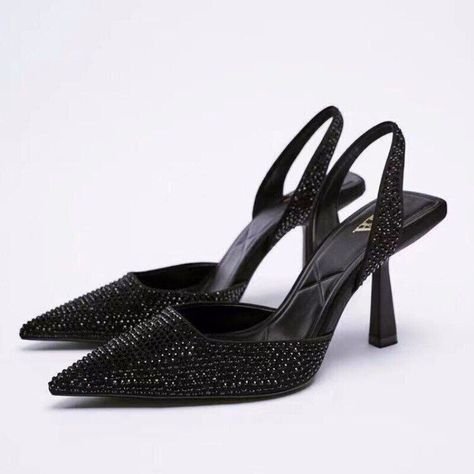 Find Women's Pointy Toe High-heeled Sandals Shoes Colored Diamond Muller Shoes on eBay in the category Clothes, Shoes & Accessories>Women>Women's Shoes>Heels. Beige Sandals Heels, Sandals Patterns, Modern Sandals, Pointed Pumps, Black Sandals Heels, Shoe Fits, Womens Shoes High Heels, Pointed Toe Shoes, Fashion Sandals