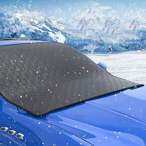 Windshield Cover for Ice and Snow, Windproof Cover thickened for Winter, Anti-frost car windshield cover,with sturdy fixed rope hook and storage bag accessories, Fits Most Cars, SUVs,Trucks(60x 49 In) Windshield Cover, Nissan Pulsar, Winter Schnee, Car Windshield, Front End, Wagons, Storage Bag, Mist, Bag Storage