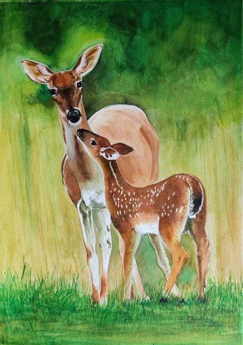 Animal Canvas Paintings, African Art Paintings, Small Canvas Paintings, Beautiful Art Paintings, Easy Canvas Art, Beauty Art Drawings, Landscape Art Painting, Art Painting Gallery, Watercolor Art Lessons