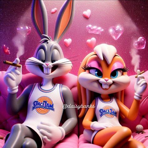 i’ll be your lola if you be my bugs 🐰💗✨ Lola And Bugs Tattoo, Bugs Bunny And Lola, Bugs And Lola, Bug Tattoo, Lola Bunny, Space Jam, Bugs Bunny, Aesthetically Pleasing, Bugs