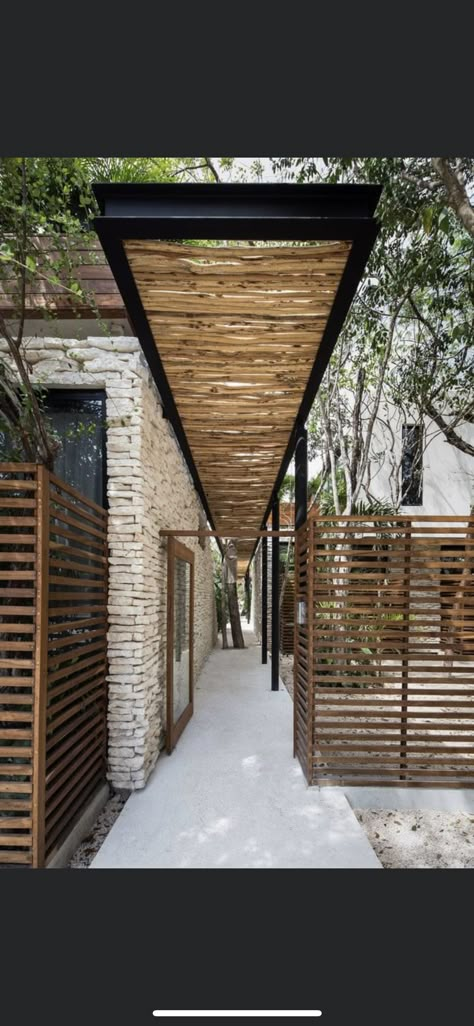 Covered Walkway, Courtyard Design, Residential Apartments, Architecture Design Concept, Tropical House, Design Exterior, Remodels, Casas De Ensueño, Walkway