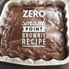 Weight Watchers brownie recipe Weight Watchers Brownies, Weigh Watchers, Weight Watcher Desserts, Resep Brownies, Weight Watchers Meal Plans, Weight Watchers Snacks, Weight Watchers Recipes Desserts, Weight Watchers Smart Points, Weight Watchers Free