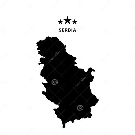 Serbia Map. Vector Illustration. Stock Vector - Illustration of black, nation: 110861692 Serbia Map, Stars Illustration, Map Vector, Type Design, Screen Savers, Serbia, Powerpoint Presentation, Framed Artwork, Stock Vector