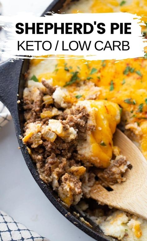 Low Carb Shepherds Pie, Keto Shepherd's Pie, Kasey Trenum, Creamy Mashed Cauliflower, Shepherds Pie Recipe, Low Carb Veggies, Boiled Egg Diet Plan, Boiled Egg Diet, Low Carb Diets