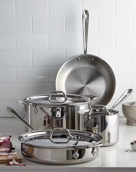 Stainless Steel Pots And Pans, Cookware Set Stainless Steel, Copper Cookware, Sauce Pan, Stainless Steel Cookware, Fry Pan, Cast Iron Cookware, Stock Pot, Cookware Sets