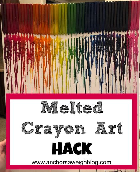 Crayon Art Melted Diy, Melt Crayons On Canvas, Crayon Art Melted Ideas, Melt Crayon Art, Diy Melted Crayon Art Ideas, Melted Crayon Art Diy, Melting Crayons Science Fair Project, Melting Crayons Art, Melting Crayons On Canvas