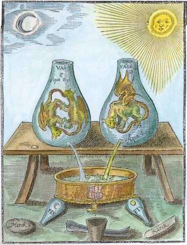 Alchemical emblems project Alchemy Art, Alchemy Symbols, Esoteric Art, Occult Art, Medieval Manuscript, In Sign, Medieval Art, Illuminated Manuscript, Spiritual Art