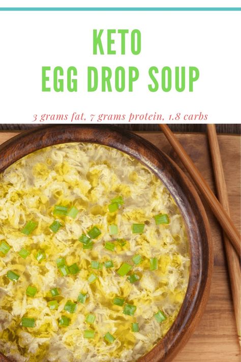 This keto egg drop soup recipe can be made easily at home. You can even thicken it if you like without adding carbs! #eggdropsoup #keto #easyketo Paleo Egg Drop Soup, Low Carb Omelette, Keto Egg Drop Soup, Homemade Egg Drop Soup, Egg Drop Soup Recipe, Light Soups, Grain Free Diet, Egg Drop Soup, Egg Drop