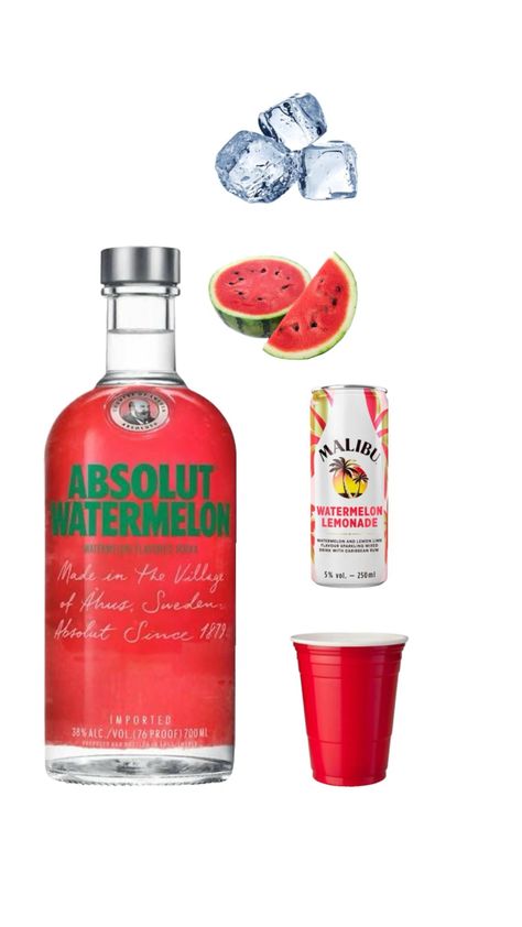 Vodka watermelon | Watermelon malibu | Mixers | Drinks | Party drinks Vodka Watermelon, Watermelon And Lemon, Drinks Party, Watermelon Lemonade, Party Drinks, Lemon Lime, Mixed Drinks, Lemonade, Vodka