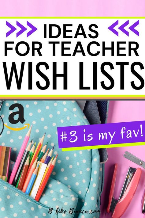 Preschool Supply List Teachers, School Supply Gifts For Teachers, Kindergarten Wish List Ideas, Preschool Classroom Wish List Ideas, Teacher Wishlist Post, Preschool Teacher Wish List Ideas, Preschool Wish List Ideas, Prek Supply List Back To School, Middle School Teacher Supplies