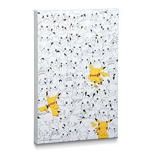 Pikachu Finding Ditto Canvas Wall Art - Exclusive | ThinkGeek Video Game Decorations, Game Decorations, Spring Wall Decor, Video Game Decor, Wall Decor Hobby Lobby, Black And White Images, Think Geek, White Images, Pokemon Pikachu