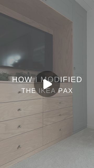 Ikea Wardrobe Hack With Tv, Beds With Tv Built In, Pax And Malm Bedroom, Ikea Pax Wardrobe Ideas With Tv, Pax With Tv, Pax Wardrobe With Tv, Ikea Pax With Tv, Ikea Bedroom Built In, Ikea Pax Wardrobe With Tv