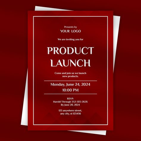 Announce your product launch with our exclusive Invitation Card designs, tailored to captivate. Let's create a memorable unveiling, where every invitation sets the stage for innovation.🎉🌟
.
FREE CUSTOMIZATION AVAILABLE 🙌🏻
.
➡️ Skype: tech.spectrum
.
#productlaunch #productlaunching #productlaunchevent #productlaunches #productlaunchingevent #productlaunchinvite #productlaunchinvitation #invitation #invitationcard Launch Event, Invitation Card Design, Invitation Set, Invitation Cards, Product Launch, How To Memorize Things, Greeting Cards, Let It Be