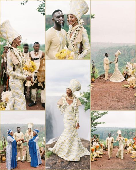 #wakandaforever # African destination wedding Victoria Falls Wedding, Victoria Falls Zambia, Zambia Africa, Africa Wedding, Wedding Collage, Wakanda Forever, Victoria Falls, Zambia, Fall Wedding