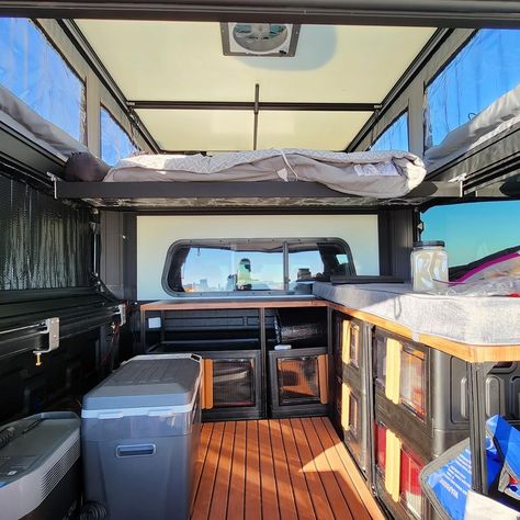 A few 🔥 interior builds. We love seeing owners make their Tune M1 their own 🙌 Truck Camper Ideas, Tacoma Build, Truck Bed Camper, Camper Shells, Truck Camping, Overland Vehicles, Camp Life, Camper Interior, Road Trippin