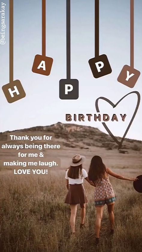 Ideas For Besties, Birthday Stories, Stories For Instagram, Story Idea Instagram, Insta Story Ideas, Sara Kay, Happy Birthday Best Friend Quotes, Instagram Story Idea, Happy Birthday Best Friend