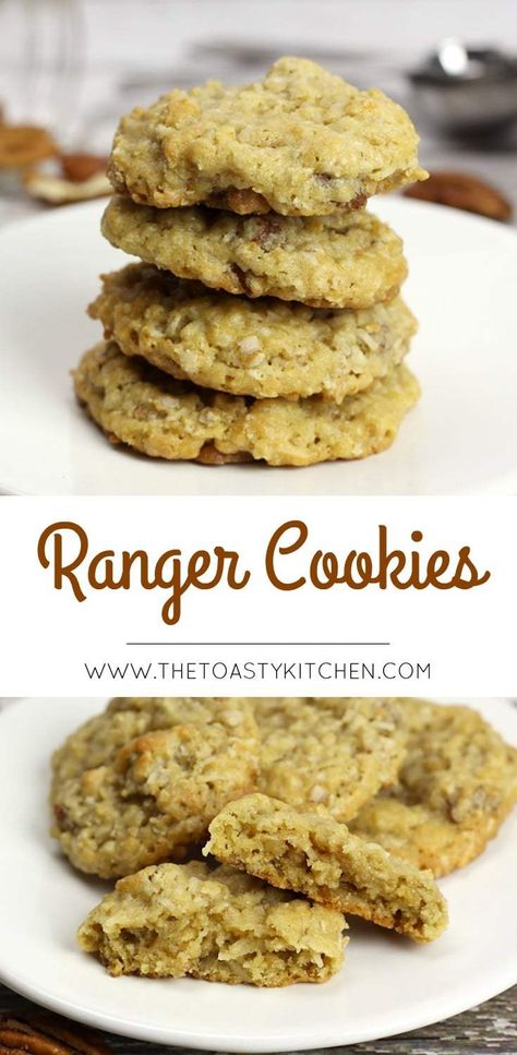 Ranch Cookies Recipe, Best Ranger Cookie Recipe, Rancher Cookies, Ranger Cookies Recipe, Cookies With Rice Krispies, Ranch Cookies, Ranger Cookies, Rice Krispies Cereal, Jar Cookies