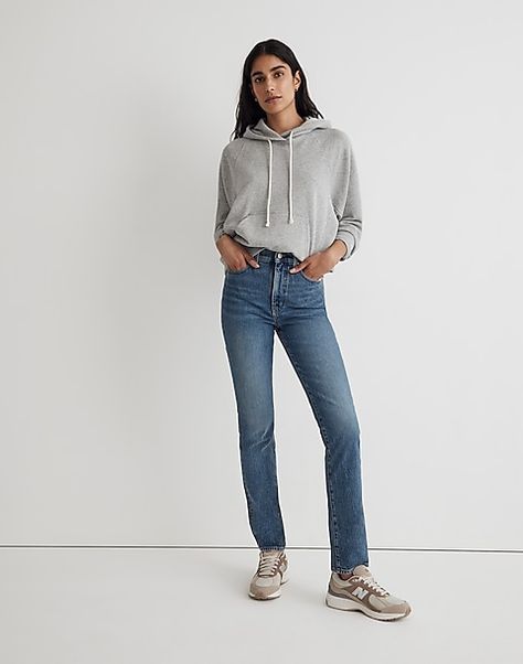 Women's Vintage High Rise Jeans: Denim | Madewell Vintage Denim Jeans, Medium Wash Jeans, Madewell Jeans, Denim Details, Madewell Denim, Your Mom, Washed Jeans, Cut Jeans, Vintage Jeans