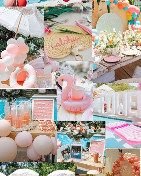 Summer is here, and it's pool party season! ☀️🏊‍♂️ What's your pool party aesthetic? 🌴🍹 Comment below and let us know: Summer Citrus, Tropical Paradise, Mermaid Dreams, or Boho Breeze. Dive into the fun with Blossom Events AZ! #PoolParty #SummerVibes #EventPlanning #BlossomEventsAZ Aesthetic Pool Party Ideas, Floral Pool Party, Pastel Pool Party Decor, Pool Party Preppy, Pink Beach Birthday, Retro Pool Party Aesthetic, Boho Pool Party, Girly Pool Party, Beach Babe Birthday Party