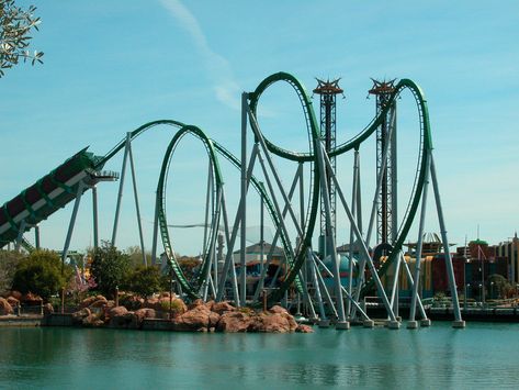 Scary Roller Coasters, Crazy Roller Coaster, Best Roller Coasters, Universal Islands Of Adventure, Theme Parks Rides, Amusement Park Rides, Roller Coaster Ride, Roller Coasters, Universal Studios Orlando