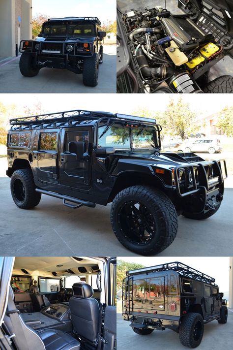 Be the Alpha! This custom 2006 Hummer H1 Alpha remains mechanically stock and is powered by a 6.6-liter Duramax turbo-diesel 8-cylinder engine mated to an Allison transmission. The H1 Alpha was introduced as a one-year-only model with a slew of major changes. This custom is crossing the block with No Reserve, January 20-28 at WestWorld of Scottsdale. Hummer H1 Alpha, Focal Speakers, Hummer H1, Barrett Jackson Auction, Pa System, Cb Radio, Barrett Jackson, Tv Antenna, Classy Cars