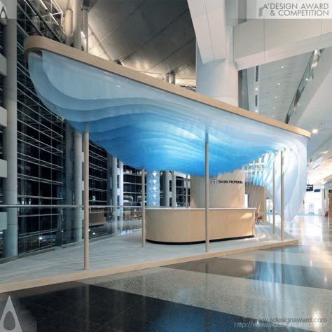 Aqua Interior Design, Exhibition Booth, Gallery Design, Nanjing, Water Design, Exhibition Stand, Stand Design, Booth Design, Office Interior Design