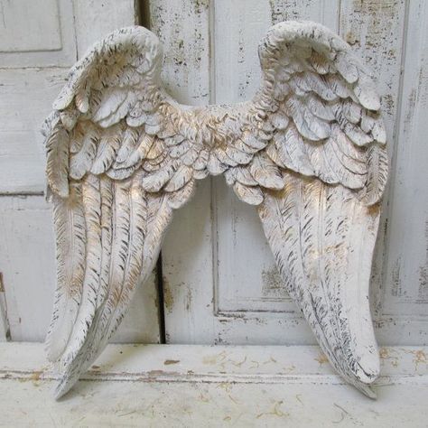 Large Angel Wings, Anita Spero Design, Angel Wings Decor, Angel Wings Wall Decor, Angel Wings Wall, White Angel Wings, Wing Wall, Wings Art, Shabby Cottage