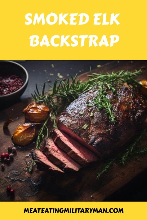 Make your wild game dinner extraordinary with Smoked Elk Backstrap. Explore recipes for a smoky twist on this classic dish. Elk Backstrap Recipes, Elk Backstrap, Bbq Dinner Recipes, Wild Game Dinner, Backstrap Recipes, Elk Recipes, Outdoor Cooking Recipes, Deer Recipes, Game Meat