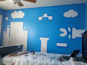 Esqueda Ink: Super Mario Bros Wall Mural Nintendo Room, Super Mario Room, Mario Room, Batman Wall, Me And My Family, Wall Paint Colors, Walls Room, The Batman