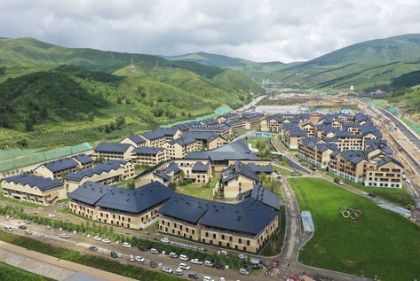 Beijing 2022 Winter Olympic Village - China Ice Sports, Olympic Village, Winter Olympic Games, Olympic Athletes, Alpine Skiing, Mountain Village, Snow Sports, Summer Olympics, Winter Olympics