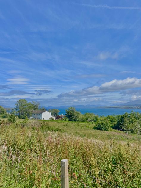 Farmhouse By The Sea, Coastal Farm Aesthetic, Farm By The Sea, Scottish Summer Aesthetic, Seaside Cottage Aesthetic, Coastal Homestead, Edinburgh Summer, English Countryside Aesthetic, Scotland Summer