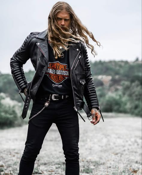 Rock N Roll Style Men, Hard Rock Outfit, Metal Outfit, Rock N Roll Style, Live Rock, Rock Outfits, Leather Jacket Outfits, Rock'n Roll, Estilo Punk