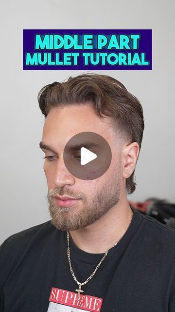 Miami/Broward Barber • Emmett Tuff 🇵🇭🇺🇸🎰 on Instagram: "Here’s a beginner friendly tutorial on how to do a middle part with a modern mullet!  Full video on TT!  𝐒𝐨𝐮𝐭𝐡 𝐅𝐥𝐨𝐫𝐢𝐝𝐚 🌴 For the best barber services, 𝘤𝘭𝘪𝘤𝘬 𝘵𝘩𝘦 𝘭𝘪𝘯𝘬 𝘪𝘯 𝘮𝘺 𝘣𝘪𝘰!⁣⁣ ⁣⁣ Miami | Fort Lauderdale | Boca Raton" Short Mullet Middle Part Mens, Short Mullet Middle Part, How To Do Middle Part, Modern Mullet With Middle Part, How To Do A Middle Part, Mullet With Middle Part, Modern Mullet Middle Part, Classy Mullet, Middle Part Mullet Men