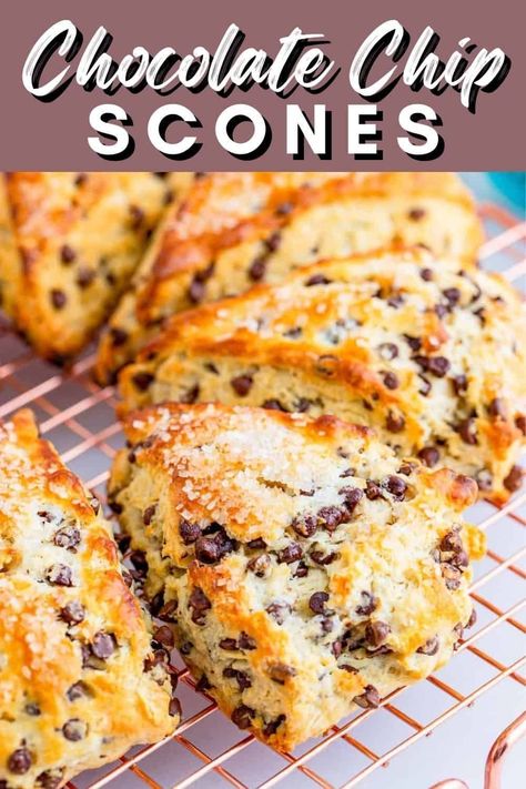 Buttermilk Scone Recipe, Buttermilk Scones, Chocolate Chip Scones, Coconut Tart, Savory Scones, Best Chocolate Chip, Swirled Bread, Chocolate Chip Recipes, Delicious Breakfast Recipes