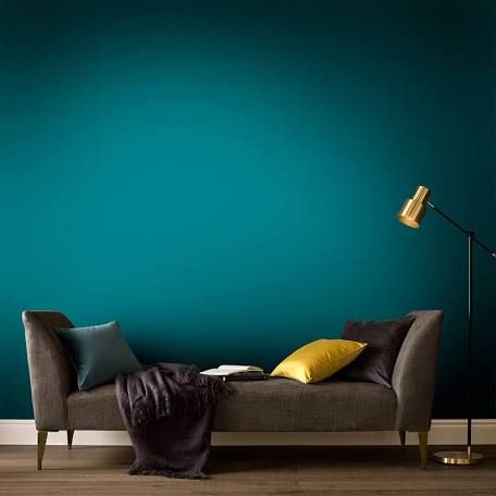 Blue Color Schemes for Interior Design, Inspiring Turquoise Color Palette Teal Living Room Decor, Teal Living Rooms, Turquoise Color Palette, Room Wall Colors, Eggshell Paint, Interior Wall Paint, Teal Walls, Graham & Brown, Brown Paint