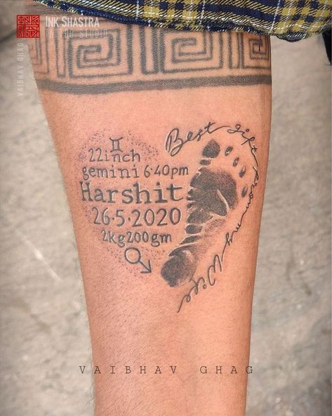 tattoo inked wild inkshastra newpanvel navimumbai tattoostudio tattooed powerfull unique new sunsign sizebirth time name birthdate weight gender footprint. Weight Tattoo, Birth Tattoo, Funky Hairstyles, Baby Weight, Tattoo Work, Tattoo Studio, Tattoo Quotes, Tattoos